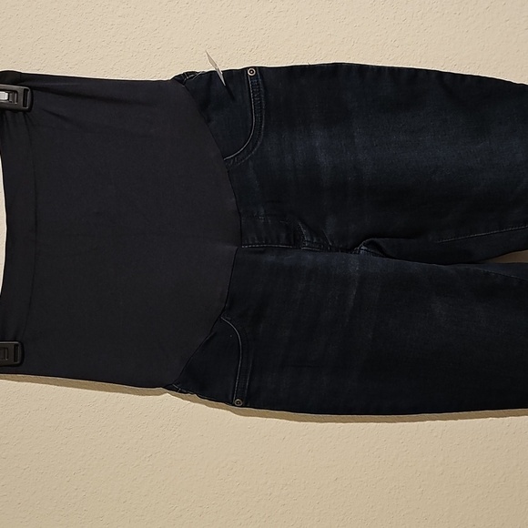MATERNITY  Dark Blue Jeans - Picture 1 of 8